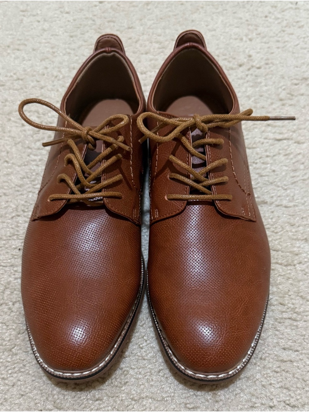 Men's Classic Tan Derby Shoes
